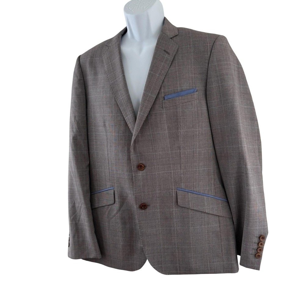 Magee 1866 Suit Jacket Mens 42R Gray Check Wool Dillon K2 Heritage Collection